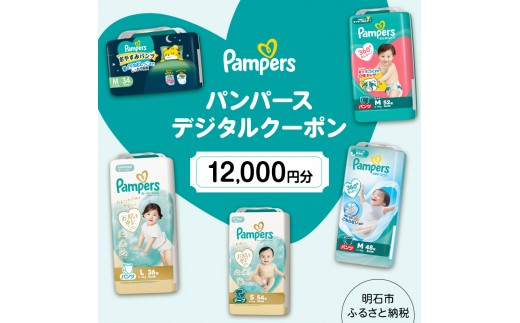 
                  パンパースデジタルクーポン12,000円分（3,000円分×4枚）
                