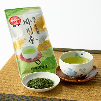 ふるさと納税 掛川市 茶審査技術八段 掛川最高有段者 大井丈司監修!深蒸し掛川茶一番茶製造!100g×10袋セット |  | 02