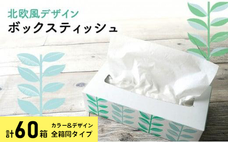ボックスティッシュ 計60箱 ティッシュペーパー 日用品
