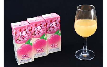 《ギフト対応可》 フルーツジュース 2種（りんご・桃） 200ml×各9本セット（合計18本） 果汁100％ 紙パック 濃縮還元 山形県産　014-G-MB006