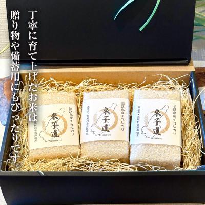 ふるさと納税 淡路市 來子道米 〜きしどうまい〜 450g×3個 【栽培期間中、無農薬無肥料】　ar08004 |  | 03