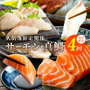 【ふるさと納税】人気 海鮮 定期便 サーモン 真鯛 食べ比べ 全4回 毎月配送コース アトランティックサーモン 柵 骨抜き 小分け 真空パック 鮮度抜群 刺身 カルパッチョ サーモン丼 真鯛丼 海鮮丼 ムニエル ソテー フライ お取り寄せ お取り寄せグルメ 冷凍 泉佐野市 送料無料