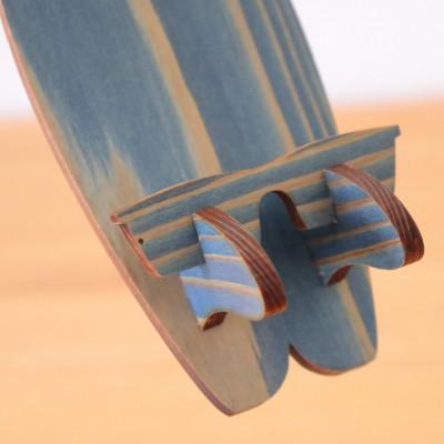 ふるさと納税 那賀町 木頭杉のスマホスタンド(Surfboard 藍染) |  | 03