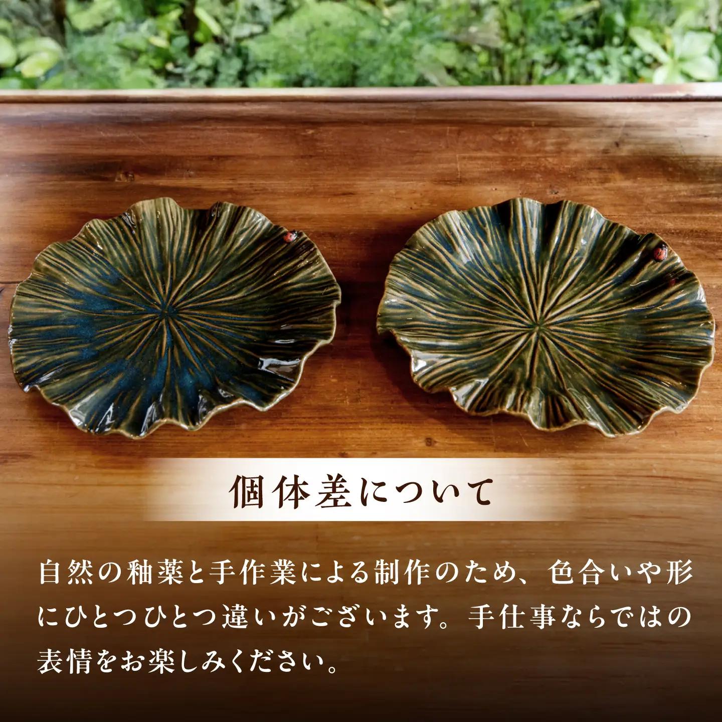 【ながせ陶房】天道虫 睡蓮皿 1点【陶芸作家 長瀬渉】[UB07]
