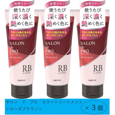 ふるさと納税 稲沢市 ダリヤ　サロン　ド　プロ　カラートリートメント《ローズブラウン》3個セット
