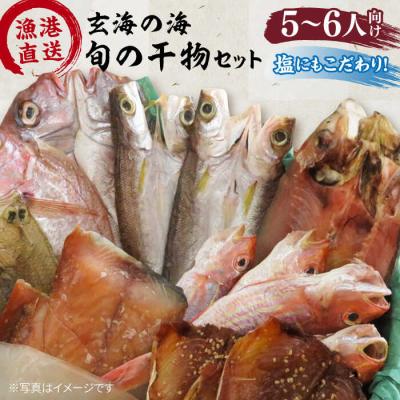ふるさと納税 糸島市 塩にもこだわり玄海の海旬の干物大満足セット(5・6人向け)【福ふくの里】[ALD004]