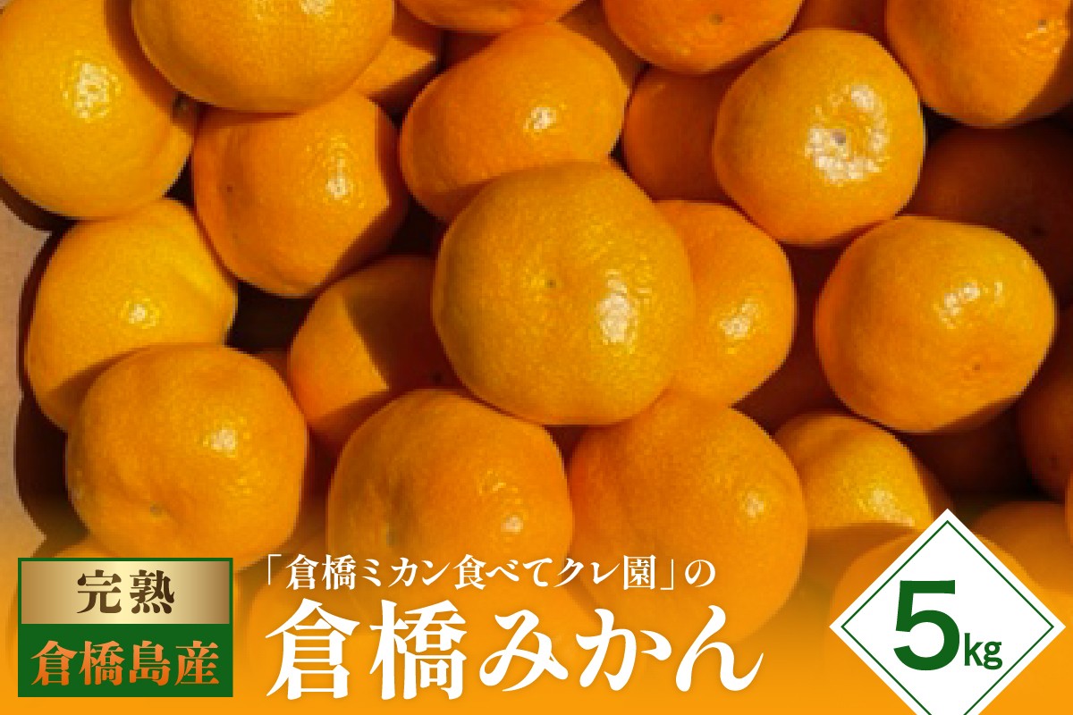 
            【2025年11月初旬～発送】倉橋ミカン食べてクレ園 倉橋みかん 約5kg ku154-003-25
          