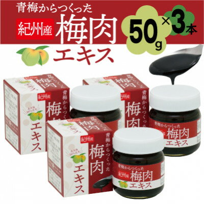 【ふるさと納税】青梅からつくった紀州産梅肉エキス【1箱50g入り×3箱セット】【1506635】