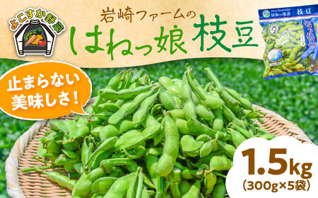 【先行予約】【数量限定100セット】はねっ娘枝豆 1.5kg（300g×5袋） [AKCZ001] 枝豆