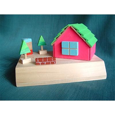 ふるさと納税 川崎町 貯金箱C(無塗装・コイン用)