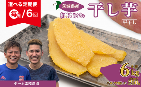 【先行予約】6ヶ月定期便 干し芋 べにはるか 合計6kg 各回1kg（250g×4袋）| 干し芋