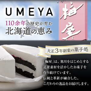 道産ハスカップ香る黒いチーズケーキ350g×1 【チーズケーキ　旭川  人気】