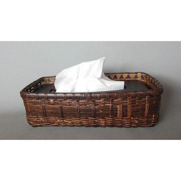 【ふるさと納税】ティッシュケース1　※受注生産につき、発送までに最大2ヶ月程かかる場合あり ｜ 竹工芸 伝統工芸品 日用品 雑貨 栃木県 大田原市