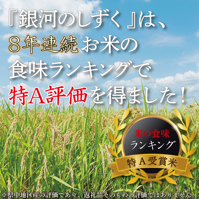 ★令和7年産★【2回定期便】特A受賞 銀河のしずく10kg（5kg×2袋）岩手県紫波町産 (AD040)