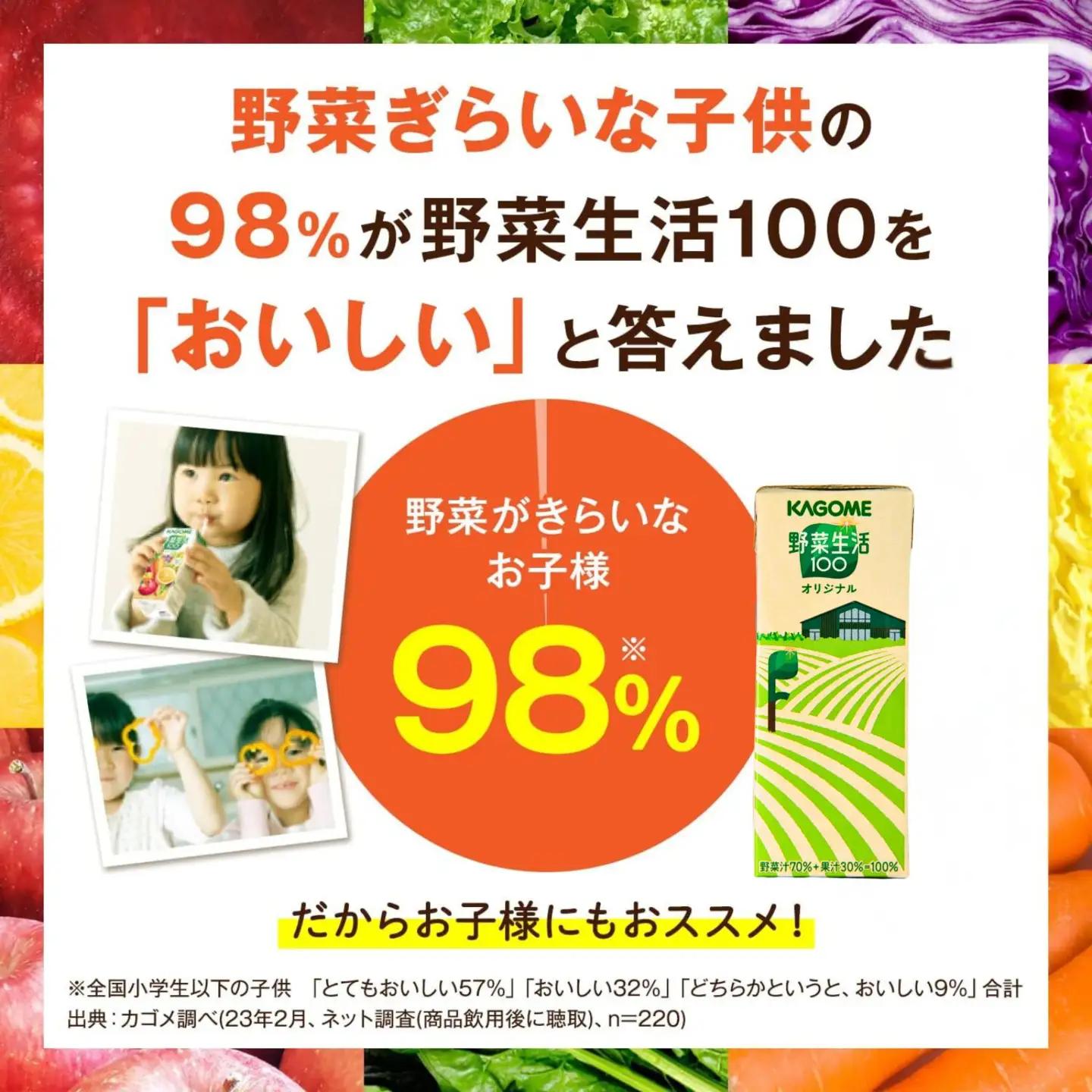 野菜生活ファーム限定パッケージ カゴメ 野菜生活100 オリジナル 200ml 24本 紙パック