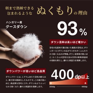  羽毛肌掛けふとん（セミダブル）ハンガリー産グース93％【創業100年】 羽毛布団 寝具 掛けふとん 布団 掛布団 セミダブル布団 ふとん  羽毛布団 寝具 掛けふとん 布団 掛布団 羽毛布団 寝具 