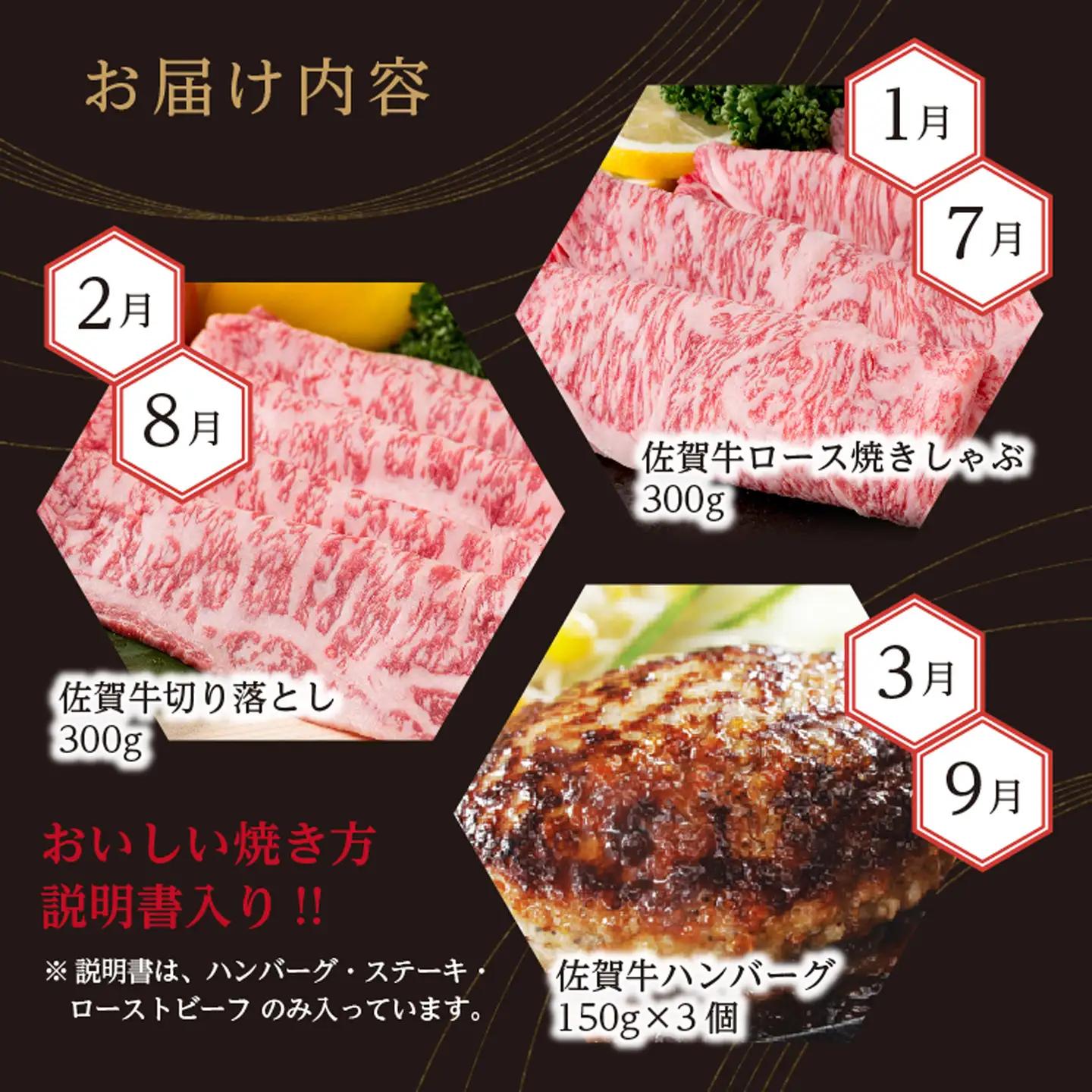 g-10【定期便12回】極上の佐賀牛 食べ比べ 毎月お届け 全12回 月替り 佐賀牛厳選 定期便
