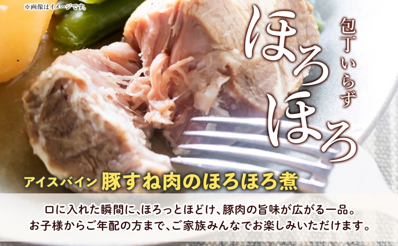アイスバイン 豚すね肉のほろほろ煮 約585g×2袋 北海道産 豚肉 熟成 ドイツ料理 惣菜 簡単 調理 煮込み 塩漬け おかず ごちそう 洋風 冷凍 送料無料 たどころ 北海道 洞爺湖町