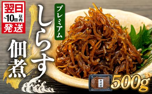 プレミアム 釜揚げ しらす 佃煮 500g(100g×5パック) 小分け 減塩 無添加 無着色 冷凍 愛知県 南知多町 ご飯 ごはん 丼 料理 国産 カネ成 シラス 人気 おすすめ シラス しらす しらすごはん shirasu sirasu SIRASU 人気シラス