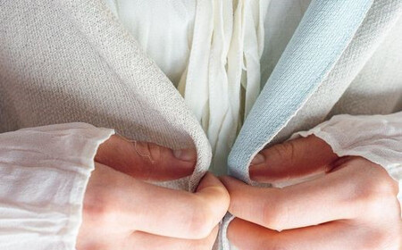 ストール CLEMATIS リバーシブル和紙ストール ( たたきポケット・ミント ) レディース | 大判 ストール リバーシブル 和紙 おしゃれ シンプル マフラー 春夏 春 夏 新潟県 五泉市 株