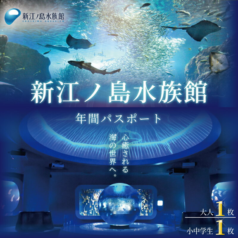 【ふるさと納税】 新江ノ島水族館 年間 パスポート 引換券 ( 大人1枚 + 小・中学生1枚 ) チケット 水族館 イルカショー 利用券 引換券 券 体験チケット 体験型 アクティビティ 入場券 前売り券 動物 子ども 家族 旅行 観光 トラベル 関東 江の島 江ノ島 レジャー プレゼント