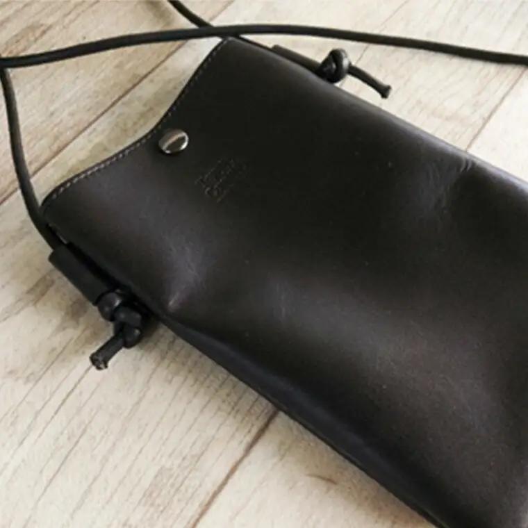 Tajima Cowhide スマホポーチ 牛革 ブラック・グリーン