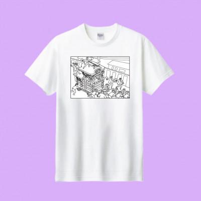 ふるさと納税 忠岡町 あうわぬりえ(だんじり四角柄、白色、110cm)