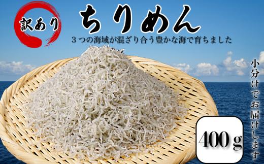訳あり ちりめん 400g 国産 しらす ちりめんじゃこ 小分け 魚 魚介 小魚 ごはん 丼 サラダ チャーハン 焼き飯 パスタ うどん トースト ピザ おにぎりお弁当  栄養満点 カルシウム 米 プレゼント 贈答 【北海道、沖縄、離島配送不可】