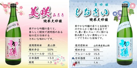 SG0069　【四季の酒田の酒まつり頒布会】　初孫純米大吟醸720ml×2本(全4回)