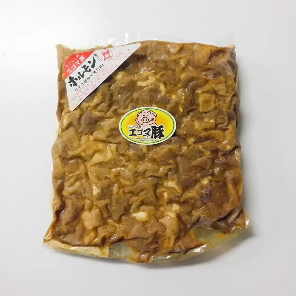 ホルモン うつくしまエゴマ豚 味付 福島県産 ホルモン【2kg(1kg×2袋)】【冷凍】