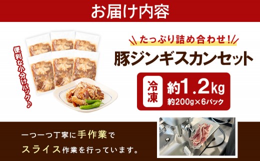 留寿都産　ルスツ羊蹄ぶた　豚ジンギスカンセット（豚ジンギスカン【約1.2kg】）