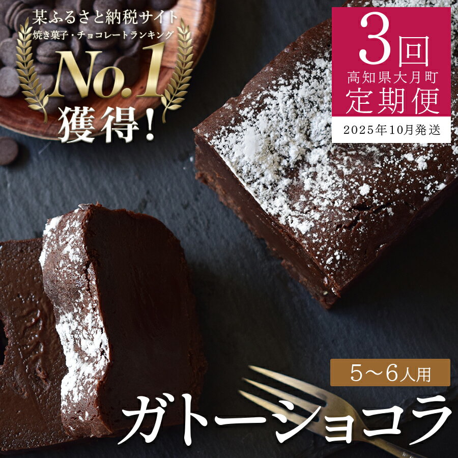 【ふるさと納税】【定期便 3回】ガトーショコラ （年内にお届け）