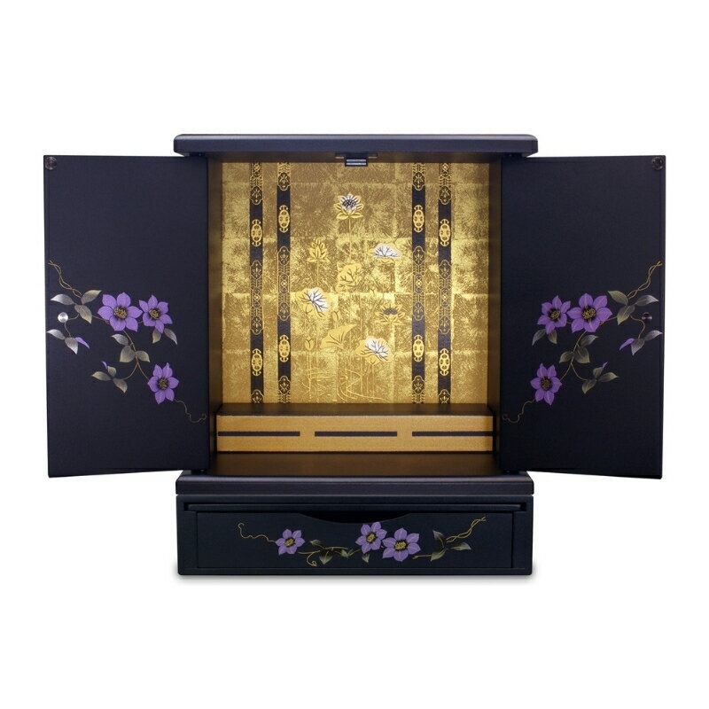 【ふるさと納税】タツクラフト 紀州塗り ミニ仏壇+置き台 セット 鉄仙 大 【Tk247】 | 用品雑貨 文房具 手芸 仏壇 仏具 神具 仏具 仏壇