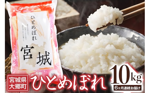 
										
										[定期便／6ヶ月連続] 令和6年産 ひとめぼれ 10kg｜2024年 宮城産 大郷町 白米 米 コメ 精米 定期便 [0205]
									