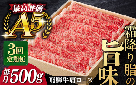 【3回定期便】飛騨牛 ロース 500g / 飛騨牛 飛騨牛 飛騨牛 飛騨牛 飛騨牛 飛騨牛 飛騨牛 岐阜市/だるまミート [ANBE004]