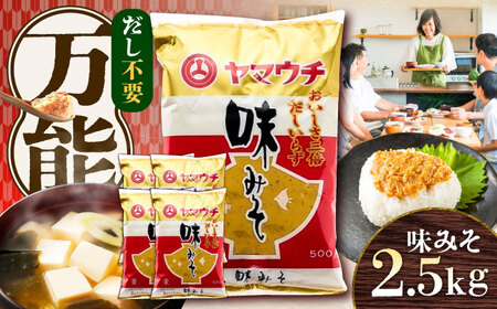 味みそ2.5kg(500g×5袋)【株式会社山内本店】[BHAE044]