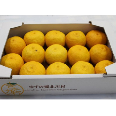 
                  ＜限定30箱＞農家直送!北川村のゆず玉　1箱(約12個～16個)【1570531】
                