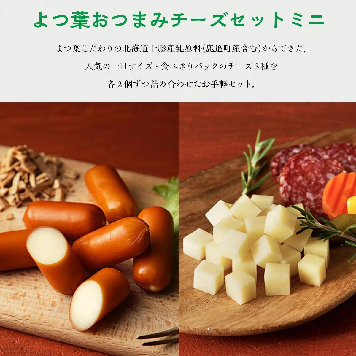 北海道十勝産 よつ葉おつまみチーズセット　ミニ 【  おすすめ ギフト セット  鹿追町 送料無料 】 SKA024