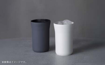 【京セラ】蓋付きタンブラー 350ml ＜クリームホワイト2個・ダークグレー1個＞ 計3個セット CERAMUG タンブラー 真空容器 保冷 保温 真空断熱 セラミック トラベルカップ KYOCERA