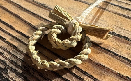 お守り まこものしめかざり 二重ストラップ 島根県松江市/豊付堂[ALEM008] お守り お守り