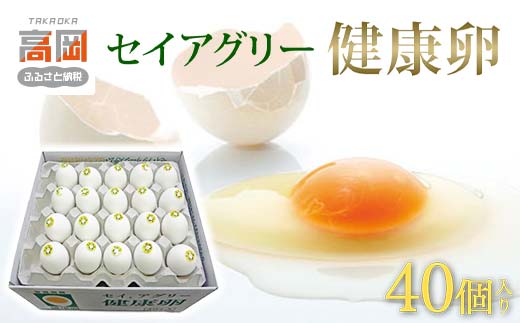 セイアグリー健康卵 40個入り たまご 玉子 鶏卵 セット  FAD-0080