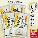 【ふるさと納税】【令和6年産】城里町内・桂農産の【しきゆたか　精米】20kg(5kg×4袋)【配送不可地域：離島】【1317994】