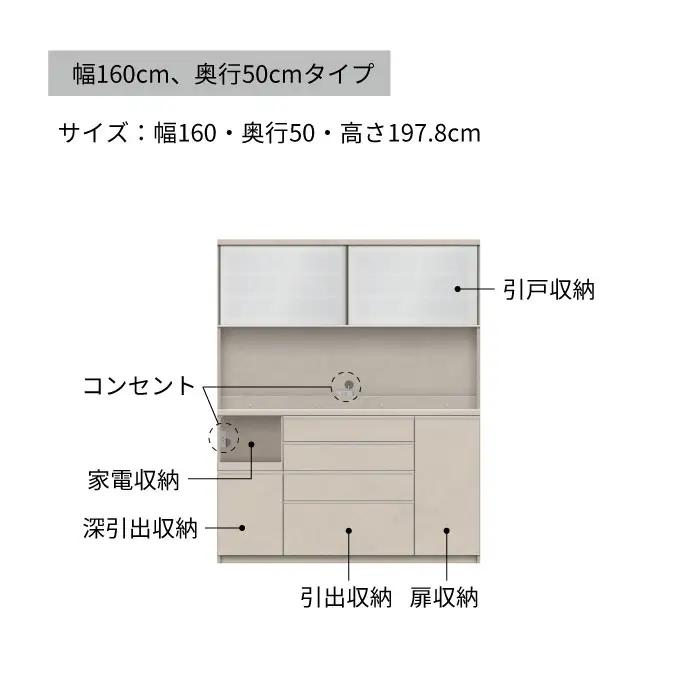 キッチンボード YS-1600R [No.1328] ／ 家具 インテリア 岐阜県