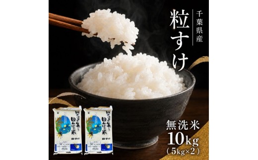 
                  【先行予約・令和8年産】  粒すけ 無洗米10kg ( 5kg×2 ) 米 精米 白米 単一原料米 ブランド米 早場米 コメ おこめ ごはん 10キロ 送料無料 お米マイスター 選定 千葉産 千葉市
                
