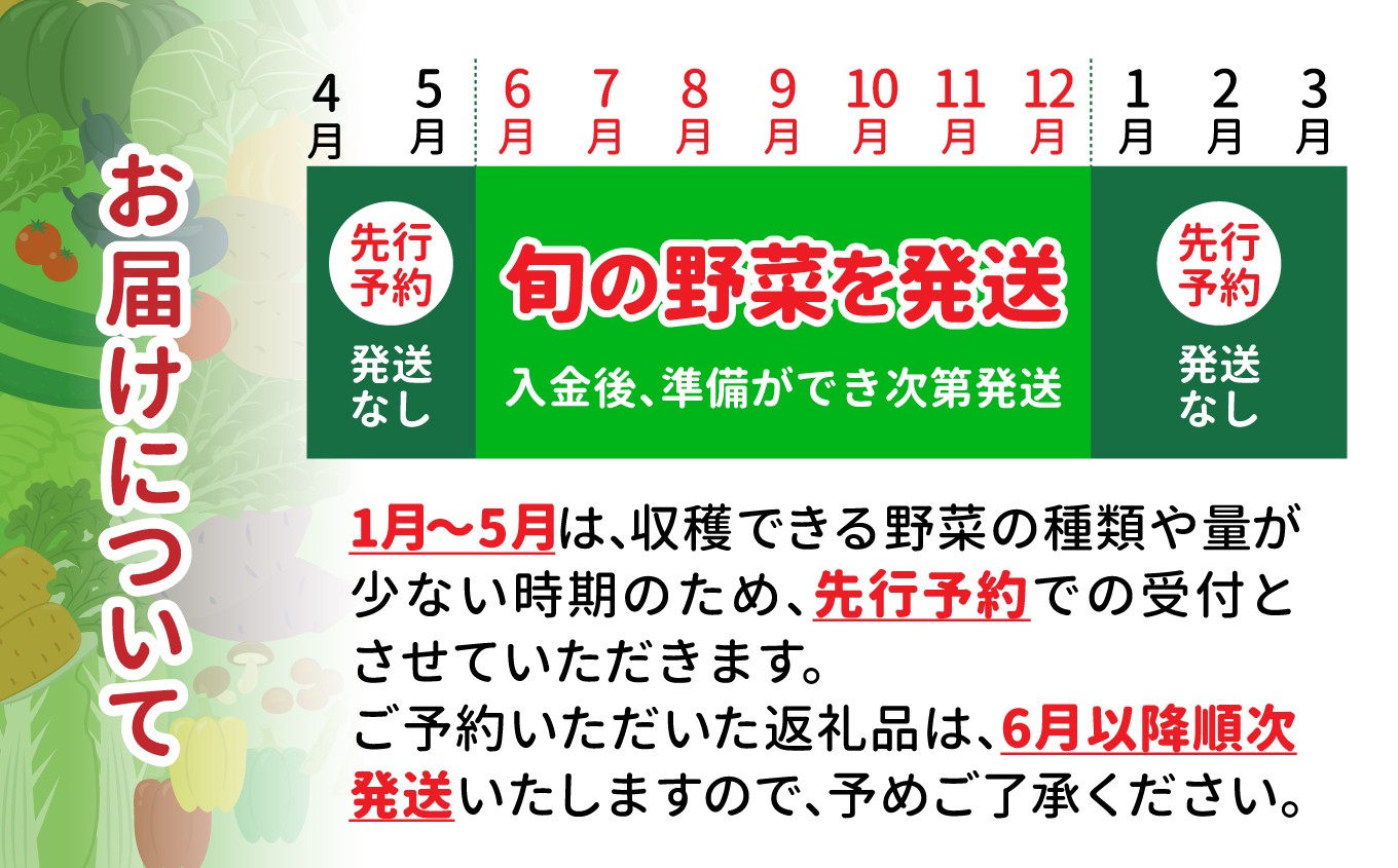 6月～11月　入金後、30日以内発送