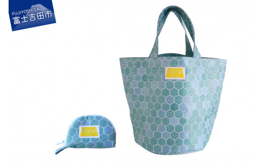 IIYU TEXTILE オケバック＆フロセンウォレット ブルー