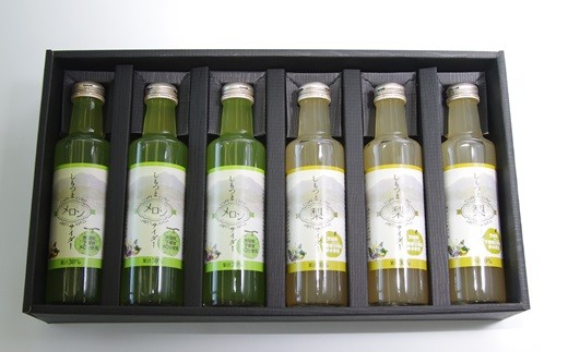 しもつまクラフトサイダー（梨・メロン）【6本入り】【 果汁 フルーツ 果物 飲料 ドリンク 炭酸 200ml プレゼント お中元 お歳暮 】