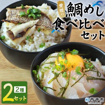 ふるさと納税 西予市 &lt;愛媛の鯛めし食べ比べセット(2セット)&gt; 愛媛の鯛めし 鯛 真鯛 まだい マダイ