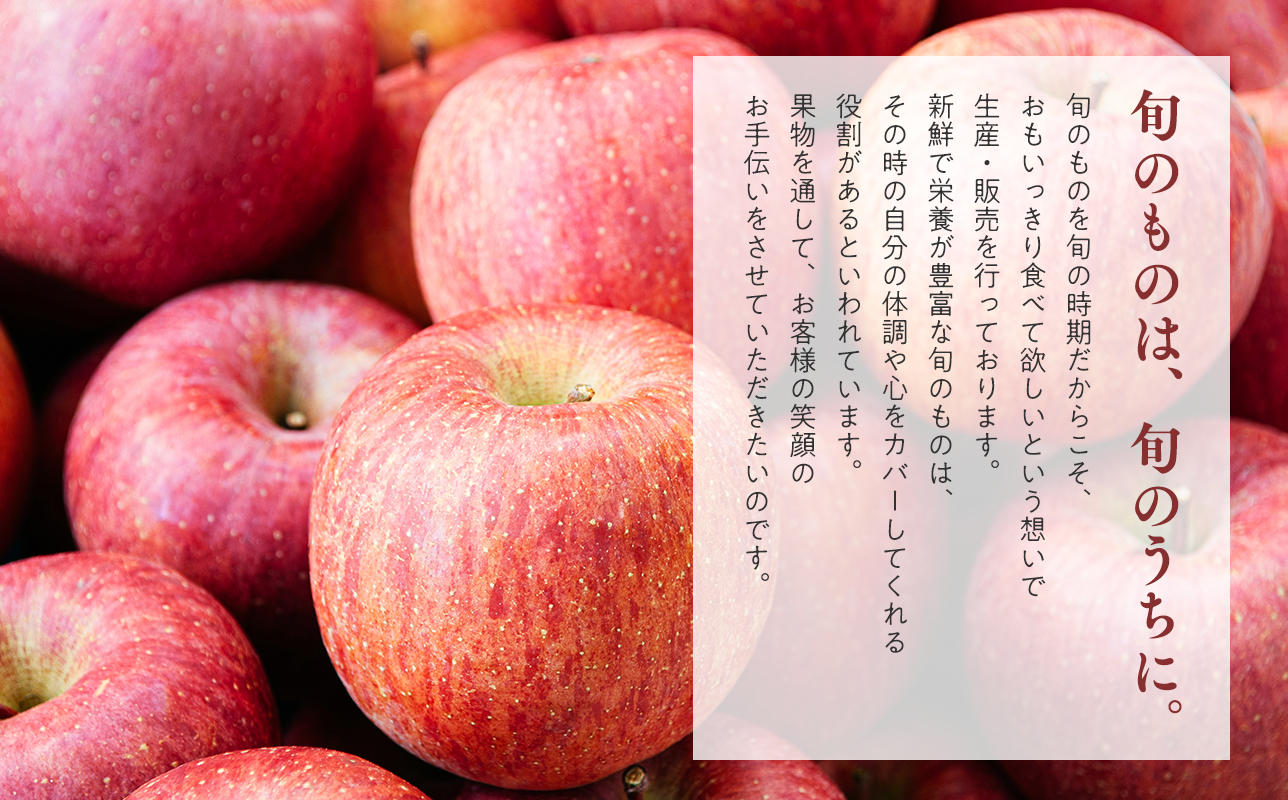 12月 100年の歴史 訳あり 家庭用サンふじ 約3kg【田中農園・青森県平川市産・青森りんご】