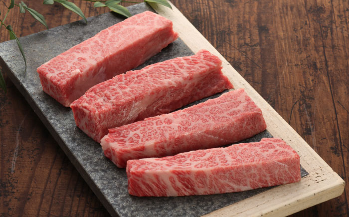 【GI認証】くまもとあか牛三角バラステーキ 約120g×4枚 / 菊陽町 あかうし 熊本県 肉 にく niku ブランド 旨み 【有限会社 三協畜産】 [BHAS021]